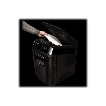 Fellowes Cross-Cut | AutoMax 200C | Juodas | Popieriaus smulkinimas | Kompaktinių diskų smulkinimas | Kreditinių kortelių smulkinimas