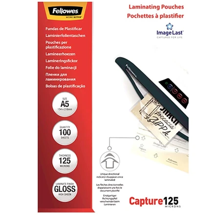 FELLOWES 53075 Laminavimo maišelis 125 303x426 mm - A3 100 vnt.
