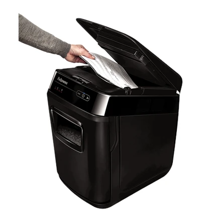 Fellowes AutoMax 200C popieriaus lapų įdėjimas