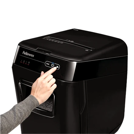 Fellowes Cross-Cut | AutoMax 200C | Juodas | Popieriaus smulkinimas | Kompaktinių diskų smulkinimas | Kreditinių kortelių smulkinimas