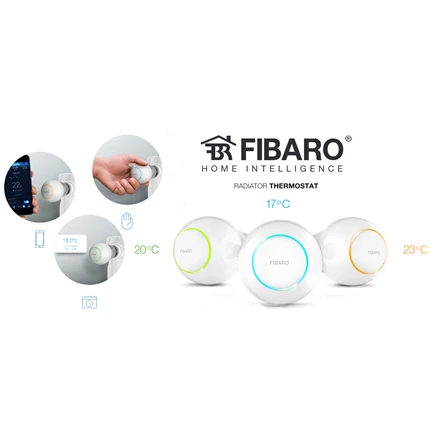 Fibaro radiatoriaus termostato rinkinys SMART HOME HEAT CONTROLLER STARTER PACK EU