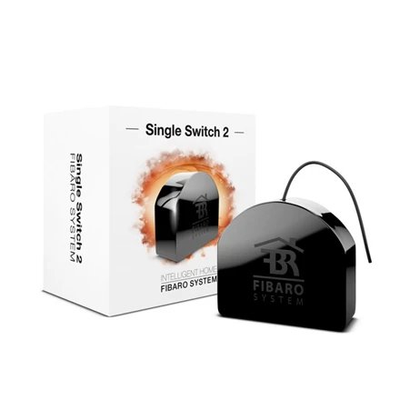 Fibaro | Single Switch 2 | Z-Wave | Juodas