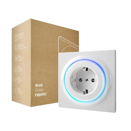 Fibaro | Walli N Outlet - F type | Baltas