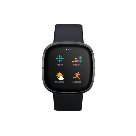 Išmanusis laikrodis Fitbit Sense, Juodas