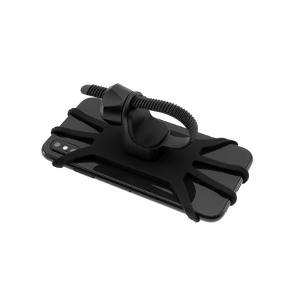 Fixed Fiksuotas silikoninis „Bikee“ laikiklis | Telefono laikiklis | Silikonas/Plastikas | Juodas