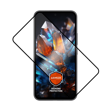 Fixed Fiksuotas | Šarvai Visas dangtis 2.5D | Ekrano apsauga | Samsung | Galaxy A55 5G | Grūdintas stiklas | Juodas