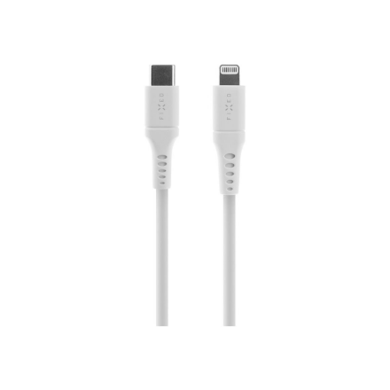 Fixed Fiksuotas | Skysto silikono kabelis USB-C/Lightning, 2 m | FIXDLS-CL2-WH
