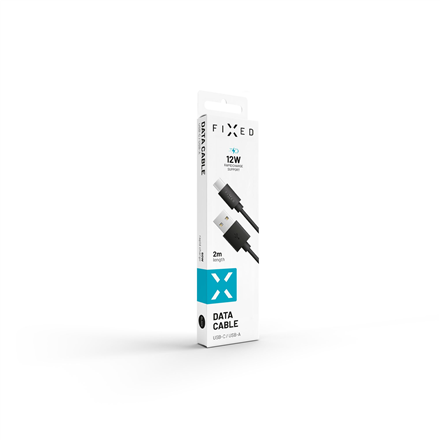 Fixed Ištaisyta | Duomenų ir įkrovimo kabelis su USB/USB-C jungtimis | Juodas