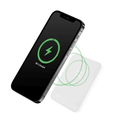 Fixed Fiksuotas MagZen Power Bank | FIXZENM-6-WH | 6000 mAh | USB-C | Baltas
