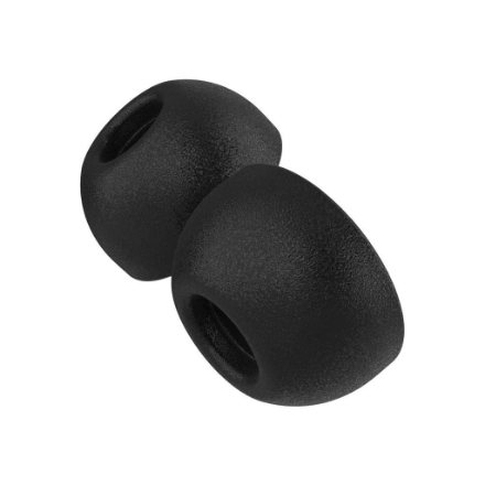 Fixed Plugs Pro, 2 komplektai, dydis S | Kištukai | Apple | Airpods Pro/Pro 2 | Putplastis | Juodas