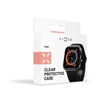 Fixed Fiksuotas | PASTATYTA | Apple | Laikrodis 44mm | Polikarbonatas | Išvalyti | Viso kadro aprėptis; Suapvalinti kraštai; 100 % skaidrus | Ekrano apsauga