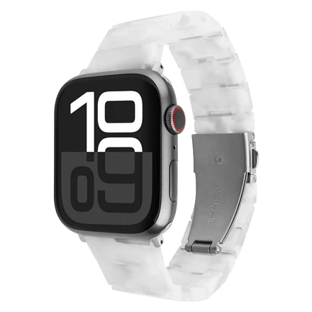 Fixed Fiksuotas dervos dirželis Apple Watch 38/40/41 mm, debesies baltos spalvos