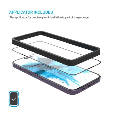 Fixed ekrano apsauga | Samsung | Galaxy A17 4G/5G | Grūdintas stiklas | Juoda | Pilnas padengimas 2.5D