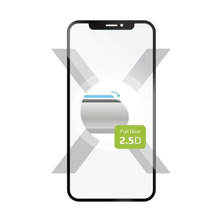 Fixed Fiksuotas ekrano apsauginis stiklas | Xiaomi | Redmi Note 14 4G/5G | Grūdintas stiklas | Juodas | Pilnas dangtelis 2.5D