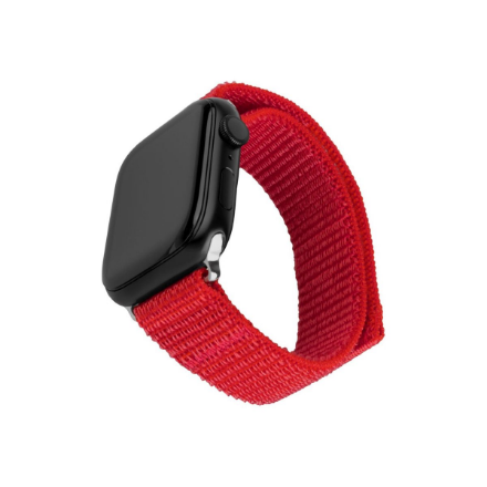 Fixed Fiksuotas | Sportiškas dirželis Apple Watch 38/40/41mm | 160-210 mm | Raudona | Nailonas