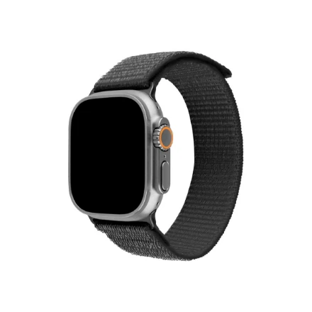 Fixed Fiksuotas | Sportiškas dirželis Apple Watch Ultra 49mm | 160-210 mm | Tamsi pilka | Nailonas