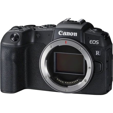 Canon hibridinis fotoaparatas EOS RP korpusas + MT adapteris Megapikselis 26,2 MP, ISO 50-102400, Ekrano įstrižainė 3,0 ", Wi-Fi, Nustatymas ant objektyvo; Pridedamas fokusavimas, CMOS, Juodas
