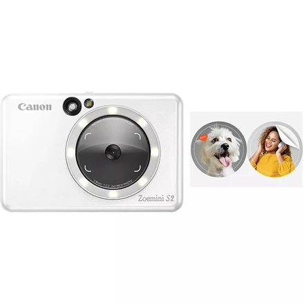 Canon Zoemini S2 mažų nuotraukų spausdintuvas ir fotoaparatas, Perlo baltumo