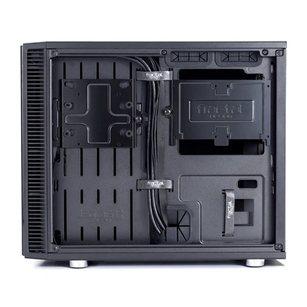 Fractal Design Define Nano S - Langas Šoninis langas, Juodas, ITX, Maitinimo blokas įtrauktas Nr