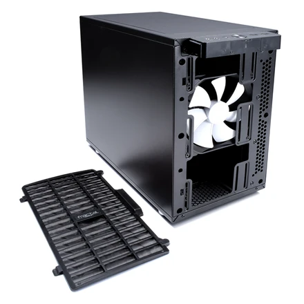 Fractal Design Define Nano S - Langas Šoninis langas, Juodas, ITX, Maitinimo blokas įtrauktas Nr