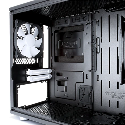 Fractal Design Define Nano S - Langas Šoninis langas, Juodas, ITX, Maitinimo blokas įtrauktas Nr