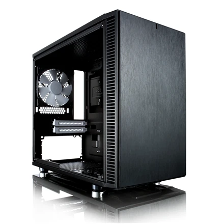 Fractal Design Define Nano S - Langas Šoninis langas, Juodas, ITX, Maitinimo blokas įtrauktas Nr