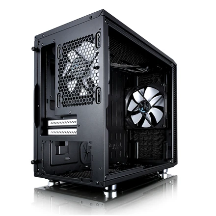 Fractal Design Define Nano S - Langas Šoninis langas, Juodas, ITX, Maitinimo blokas įtrauktas Nr