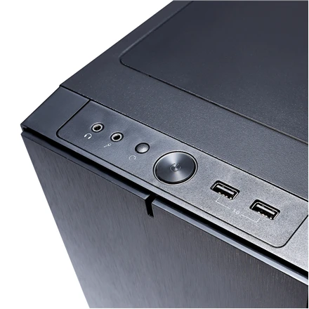 Fractal Design Define Nano S - Langas Šoninis langas, Juodas, ITX, Maitinimo blokas įtrauktas Nr