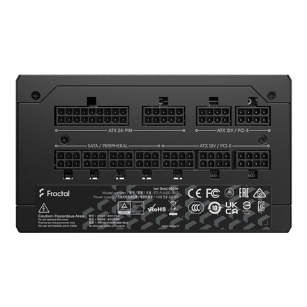 Fractal Design Fraktalų dizainas | Visiškai modulinis PSU | ION Gold 850W | 850 W