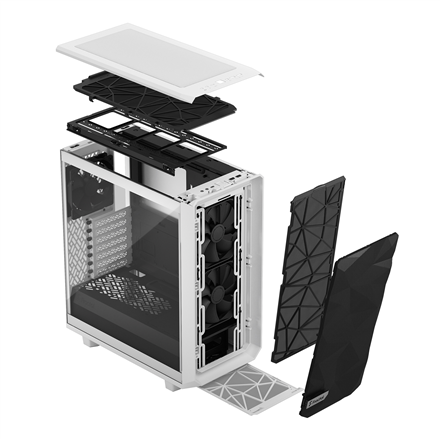 Fractal Design | Meshify 2 Compact Clear Tempered Glass | ATX | Baltas
