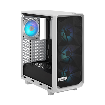 „Fractal Design“ | „Meshify 2 Compact RGB“ | Šoninis langas | „Baltas TG Clear“ | Vidutinio dydžio bokštas | ATX