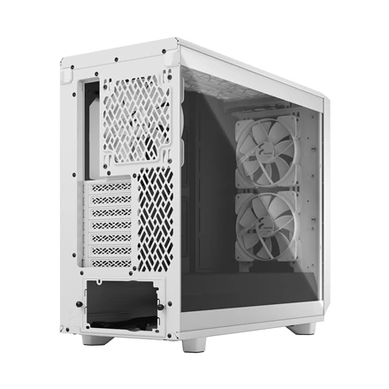 Fractal Design Fraktalų dizainas | Meshify 2 Lite TG Clear | Šoninis langas | Baltas | E-ATX | Įtrauktas maitinimo šaltinis Nr. | ATX