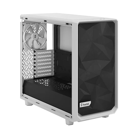 Fractal Design Fraktalų dizainas | Meshify 2 Lite TG Clear | Šoninis langas | Baltas | E-ATX | Įtrauktas maitinimo šaltinis Nr. | ATX