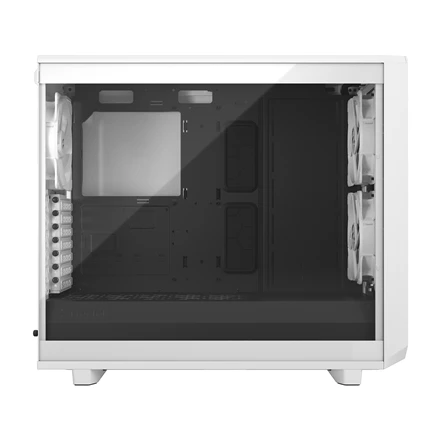 Fractal Design Fraktalų dizainas | Meshify 2 Lite TG Clear | Šoninis langas | Baltas | E-ATX | Įtrauktas maitinimo šaltinis Nr. | ATX