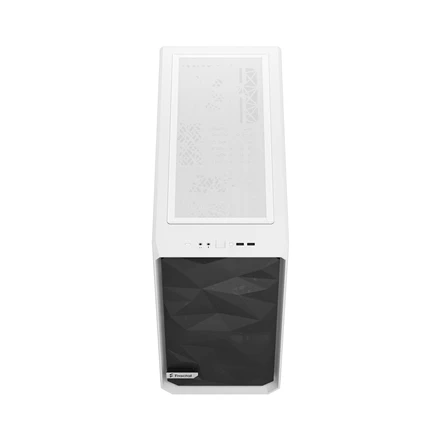Fractal Design Fraktalų dizainas | Meshify 2 Lite TG Clear | Šoninis langas | Baltas | E-ATX | Įtrauktas maitinimo šaltinis Nr. | ATX