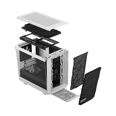 „Fractal Design“ | „Meshify 2 Nano“ | Šoninis langas | Baltas TG skaidrus atspalvis | ITX | ATX