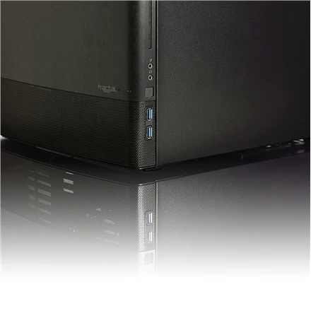 Kompiuterio korpusas Fractal Design | NODE 804 | Side window | 2 - USB 3.0Audio in/outPower button with LED (baltas)HDD activity LED (baltas) | Juodas | Micro ATX
