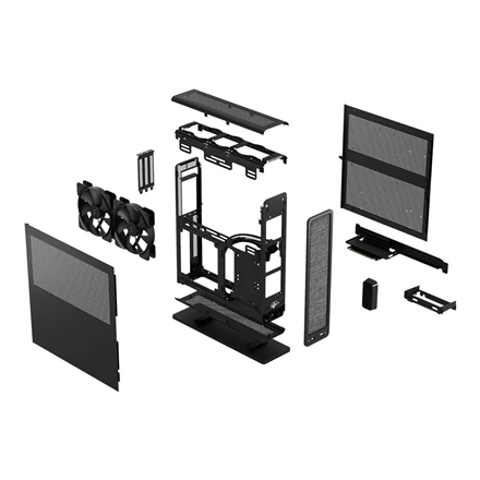 Korpusas  Fractal Design | Ridge | FD-C-RID1N-11 | Juodas | Mini ITX  SFX, SFX-L