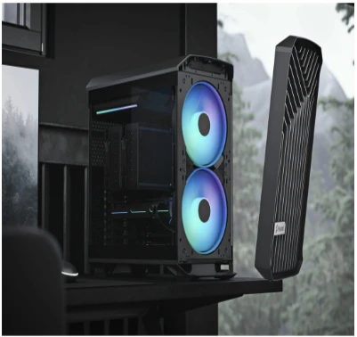 Fractal Design Fraktalų dizainas | Torrent kompaktiškas RGB TG šviesos atspalvis | Šoninis langas | Juodas | ATX