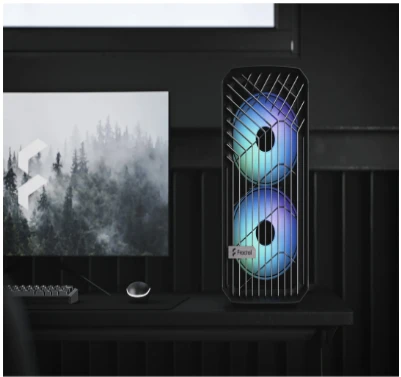 Fractal Design Fraktalų dizainas | Torrent kompaktiškas RGB TG šviesos atspalvis | Šoninis langas | Juodas | ATX