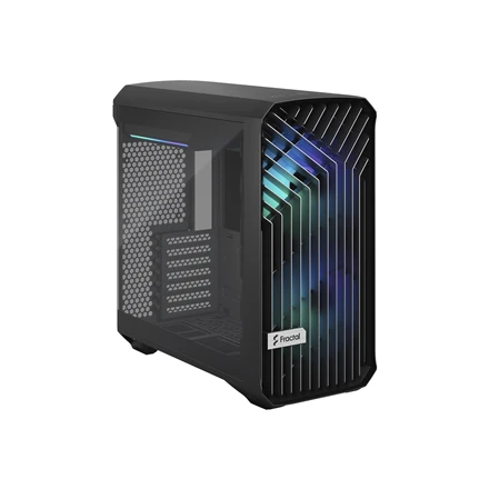 Fractal Design Fraktalų dizainas | Torrent kompaktiškas RGB TG šviesos atspalvis | Šoninis langas | Juodas | ATX