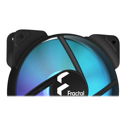 Fractal Design Fraktalų dizainas | Triguba pakuotė | 12 aspektas RGB PWM | Juodas | Korpuso ventiliatorius