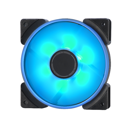Fractal Design Fraktalų dizainas | Triguba pakuotė | 12 aspektas RGB PWM | Juodas | Korpuso ventiliatorius