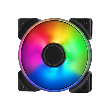 Fractal Design Fraktalų dizainas | Triguba pakuotė | 12 aspektas RGB PWM | Juodas | Korpuso ventiliatorius