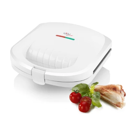 Sumuštinių keptuvas Gallet | Sumuštinių keptuvė | Saumur GALCRO625 | 800 W | Lentelių skaičius 1 | Kepinių skaičius 2 | Baltas