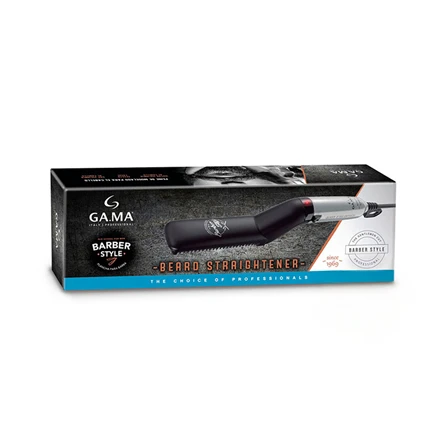 GA.MA Barber Style Beard Tiesinimo žnyplės | GIB4005 | Ceramic heating system | Temperature (max) 165 °C | Juodas/Sidabrinis