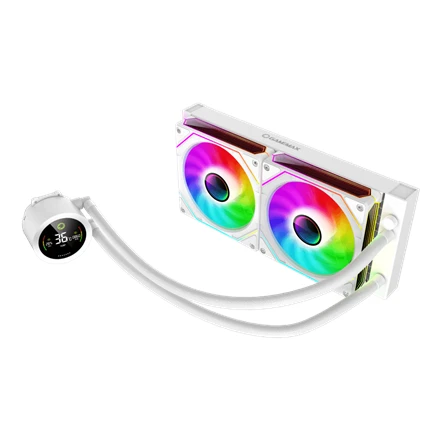 Gamemax CPU Liquid Cooler | ICEBURG 240 DIGITAL WH | Baltas