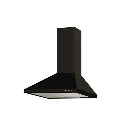 CATA Gartraukis | VK 6000 BK | Tvirtinamas prie sienos | Energijos vartojimo efektyvumo klasė A | Plotis 60 cm | 395 m³/h | Mechaninis | LED | Juodas