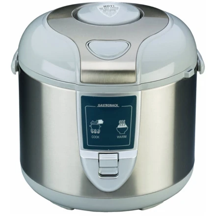 Ryžių virimo puodas Gastroback Rice cooker 42507 Inox/ Baltas, 450 W, Capacity 3 L, Number of baskets 2