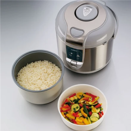 Ryžių virimo puodas Gastroback Rice cooker 42507 Inox/ Baltas, 450 W, Capacity 3 L, Number of baskets 2